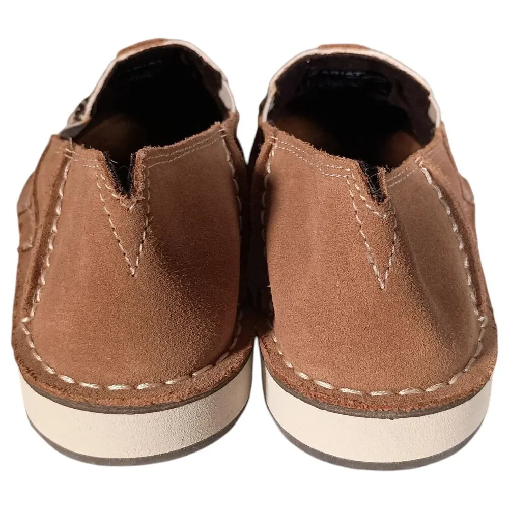 Ariat Loafers Cheetah Print Cruiser Shoes Moc Toe Dyed Cow Womens 7 B Brown